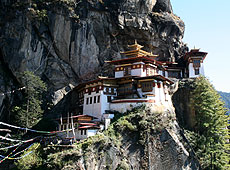 ブータンのタクツァン僧院