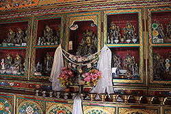 ラダックのスタクナ・ゴンパの仏像