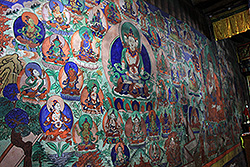 ラダックのマトゥ・ゴンパの金剛界曼荼羅の絵