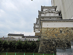 世界遺産の姫路城の西小天守