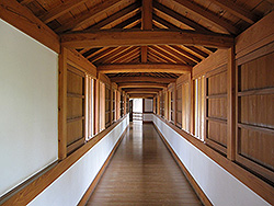 世界遺産の姫路城の西の丸百間廊下