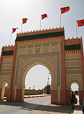 モロッコのカスバ街道の門