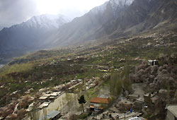 パキスタンの桃源郷フンザの村