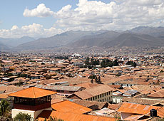 ペルーのクスコの街並み