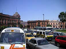 リマ市内の渋滞