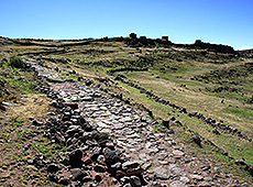 ペルーのシルスタニ遺跡