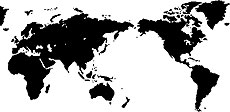 黒い世界地図