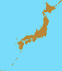 茶色の日本地図