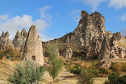世界遺産のカッパドキアの洞窟と奇岩