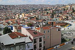 ペラパレスホテルから見たイスタンブールの街並み
