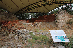 トルコの世界遺産のトロイ遺跡の第2市