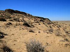 キジルクム砂漠に残る古代都市遺跡アヤズカラ