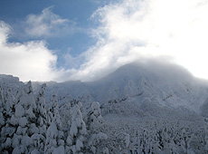 八ヶ岳の雪山