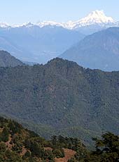 ブータンのドチェラ峠から見たブータンヒマラヤ