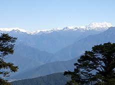 ブータンのブータンヒマラヤ山脈