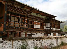 ブータンの伝統的な建築