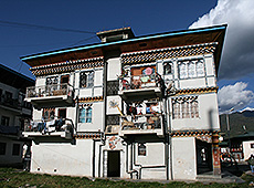 ブータンのパロのアパート