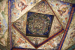ラダックのストックカルの曼荼羅の壁画