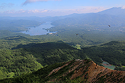 日本百名山の磐梯山からの風景