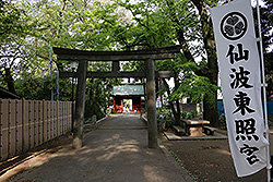 川越の喜多院の重要文化財の仙波東照宮の参道