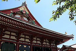 浅草の浅草寺の本堂