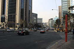 韓国のソウルの街並み