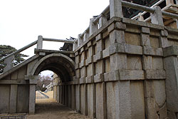 韓国の世界遺産仏国寺の青雲橋と白雲橋