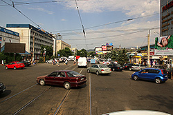 カザフスタンのアルマトイの街並み
