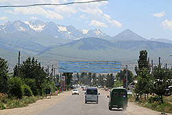 キルギスのカラコルの町