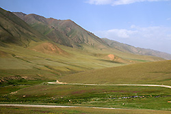 キルギスの渓谷