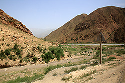 キルギスの渓谷