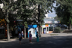 キルギスのビシュケクの街角