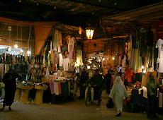 モロッコのマラケシュの市場