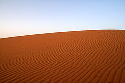 サハラ砂漠の砂丘