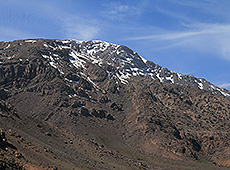 モロッコのアトラス山脈