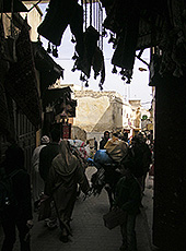 モロッコの世界遺産フェズの路地