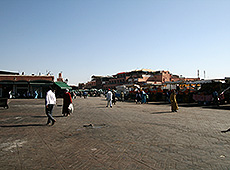 モロッコのマラケシュのフナ広場