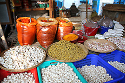 ミャンマーの市場のスパイス
