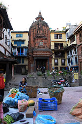 ネパールのカトマンズの街並み