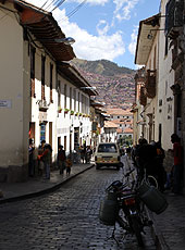 ペルーの世界遺産クスコの街並み