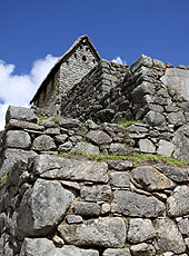 ペルーの世界遺産マチュピチュの石組み