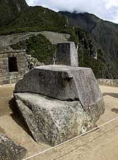 ペルーの世界遺産マチュピチュ遺跡の日時計