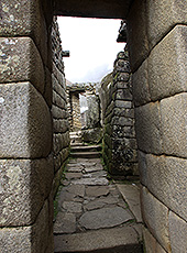 ペルーの世界遺産マチュピチュ遺跡の住居跡