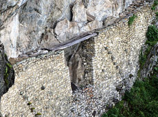 世界遺産マチュピチュのインカ橋