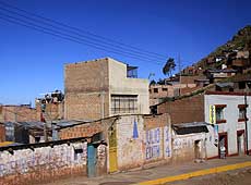 ペルーのプーノの街並み