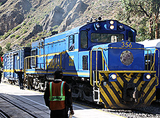 ペルーの世界遺産マチュピチュまでの列車