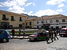 ペルーの世界遺産クスコの路地 
