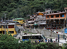 ペルーのマチュピチュ村