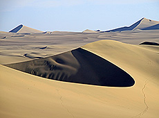ペルーのイカの砂漠