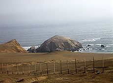 ペルーの海岸線